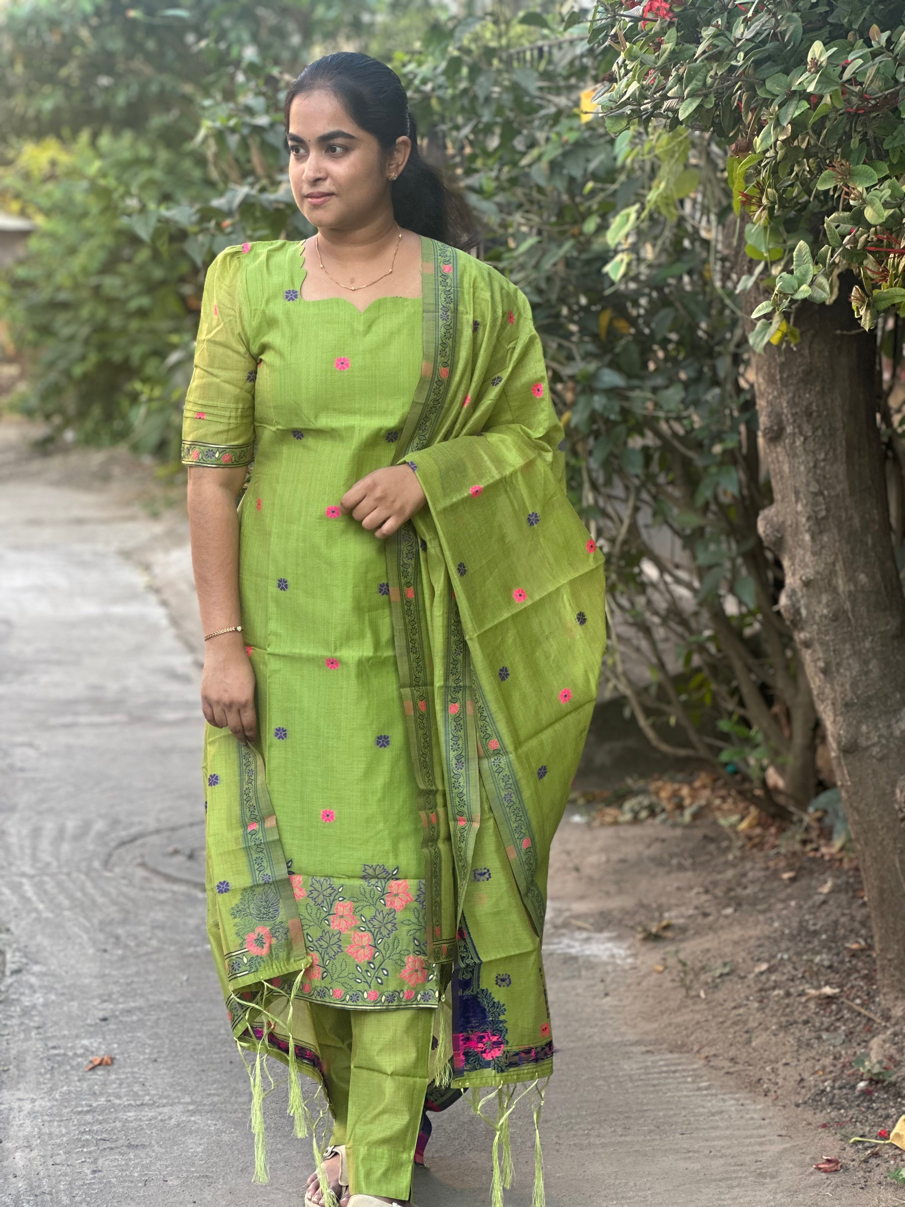 Jamdani cotton Suit Set