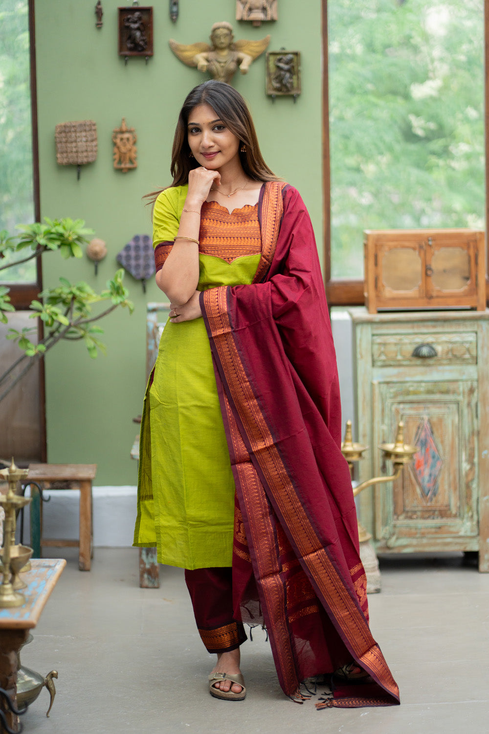 Pachai Kuyil - Kalyani Cotton Suit Set