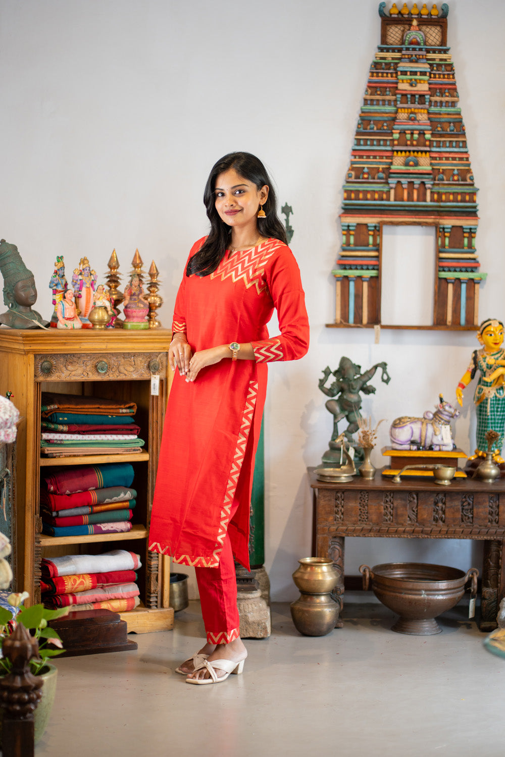 Sindoori - Raw Silk Coord with Brocade Detailing