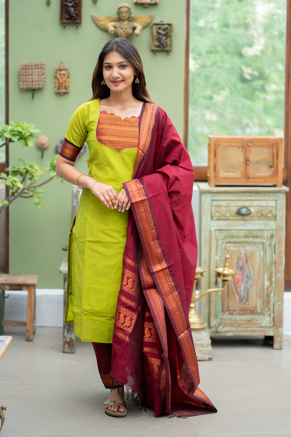 Pachai Kuyil - Kalyani Cotton Suit Set