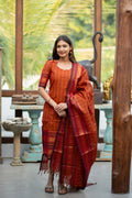 Kanchi Cotton Top and Dupatta Set