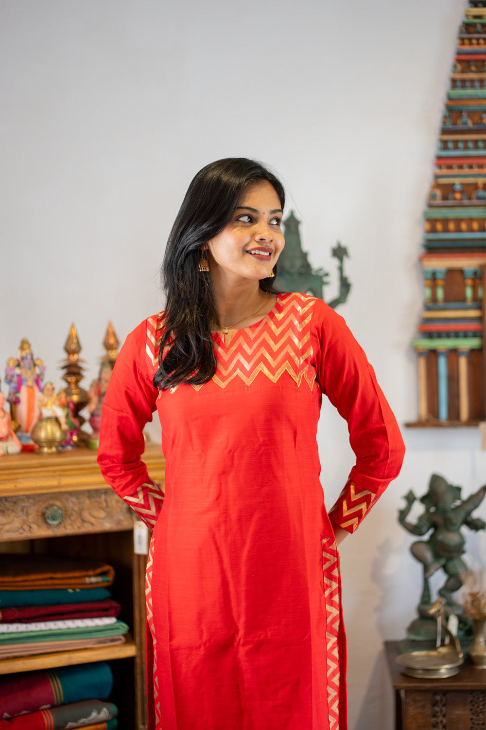 Sindoori - Raw Silk Coord with Brocade Detailing