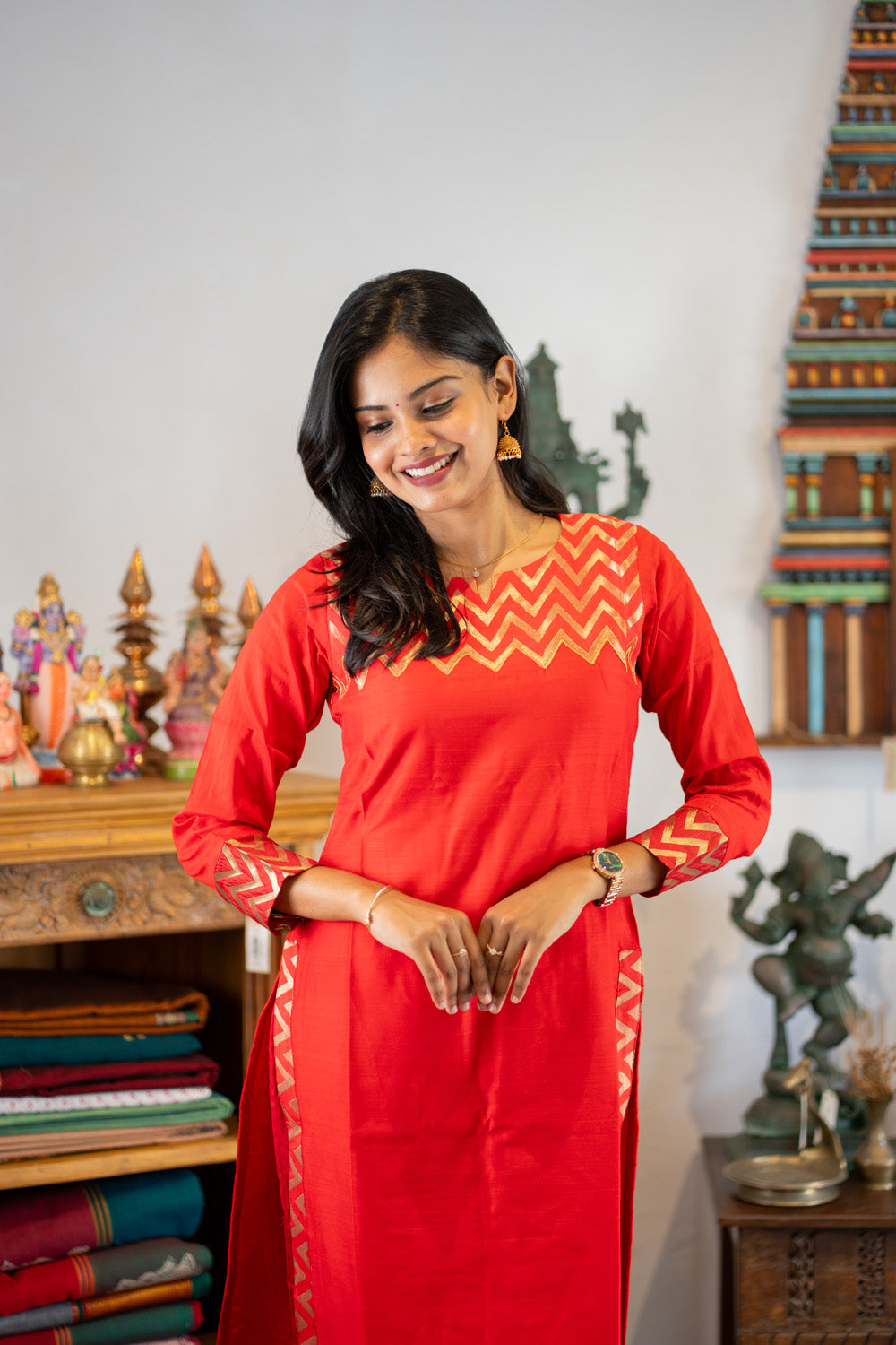 Sindoori - Raw Silk Coord with Brocade Detailing