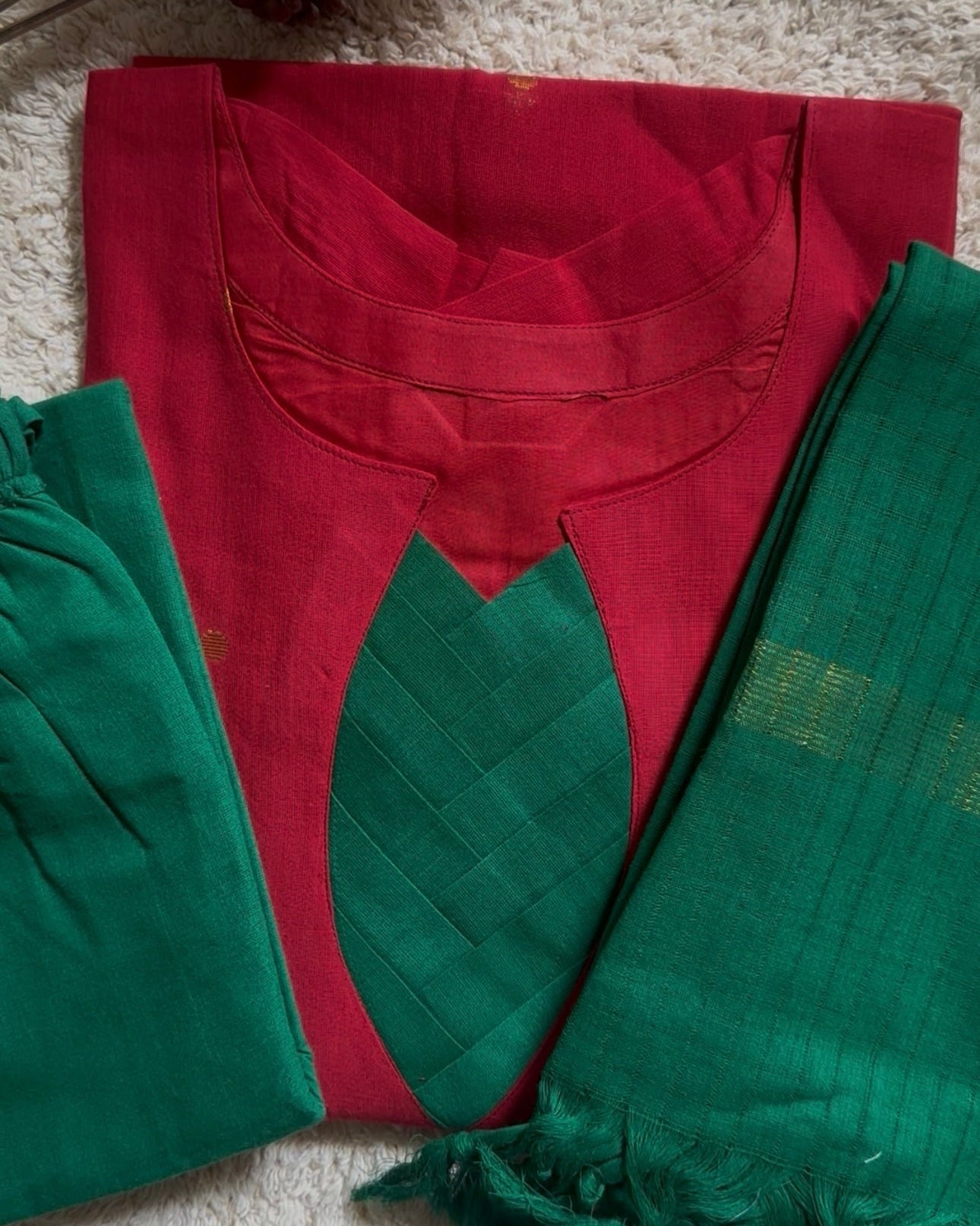 Handloom Cotton Suit Set