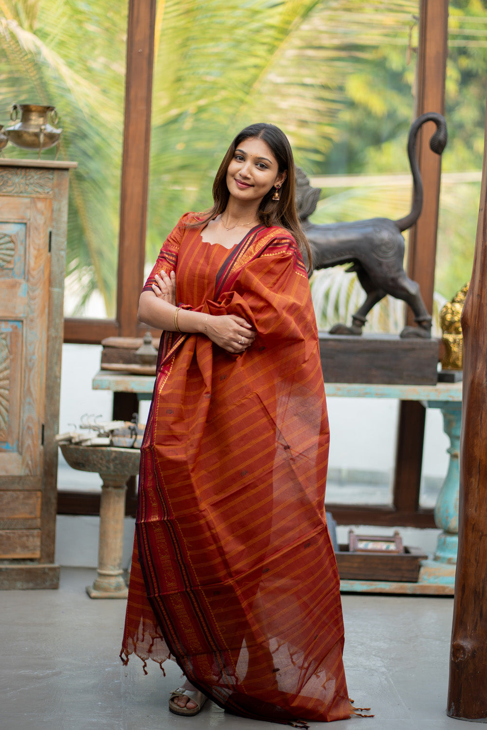 Kanchi Cotton Top and Dupatta Set