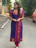 Korvai Kanchi Cotton Top and Dupatta Set