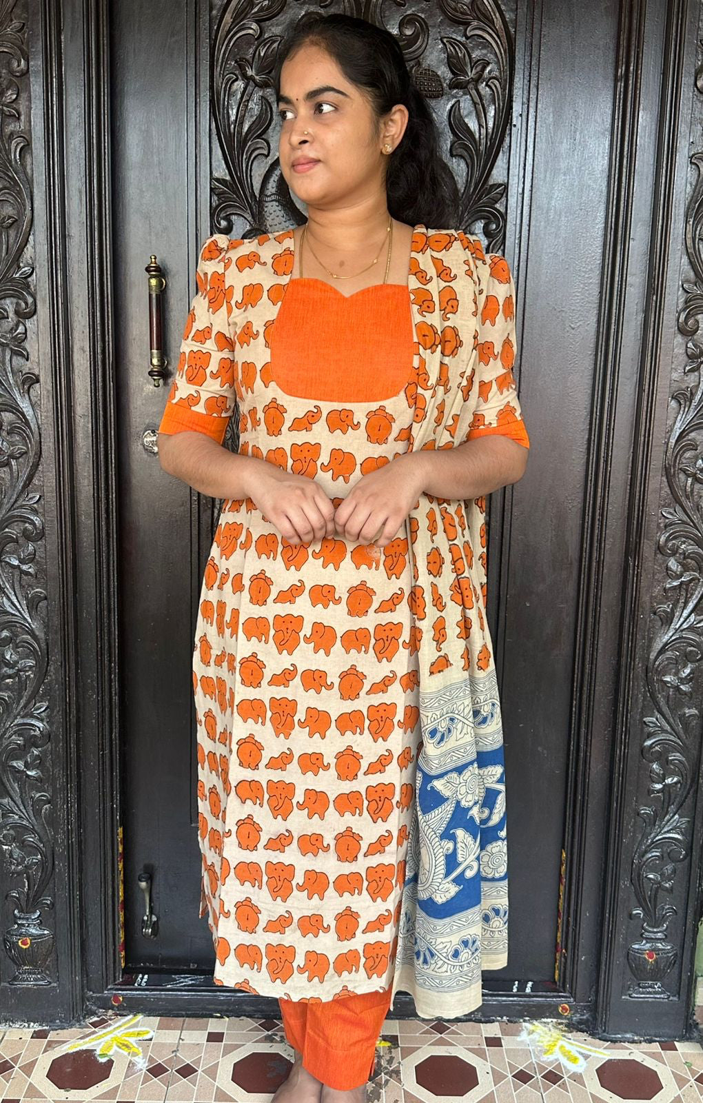 Kalamkari Cotton Suit Set