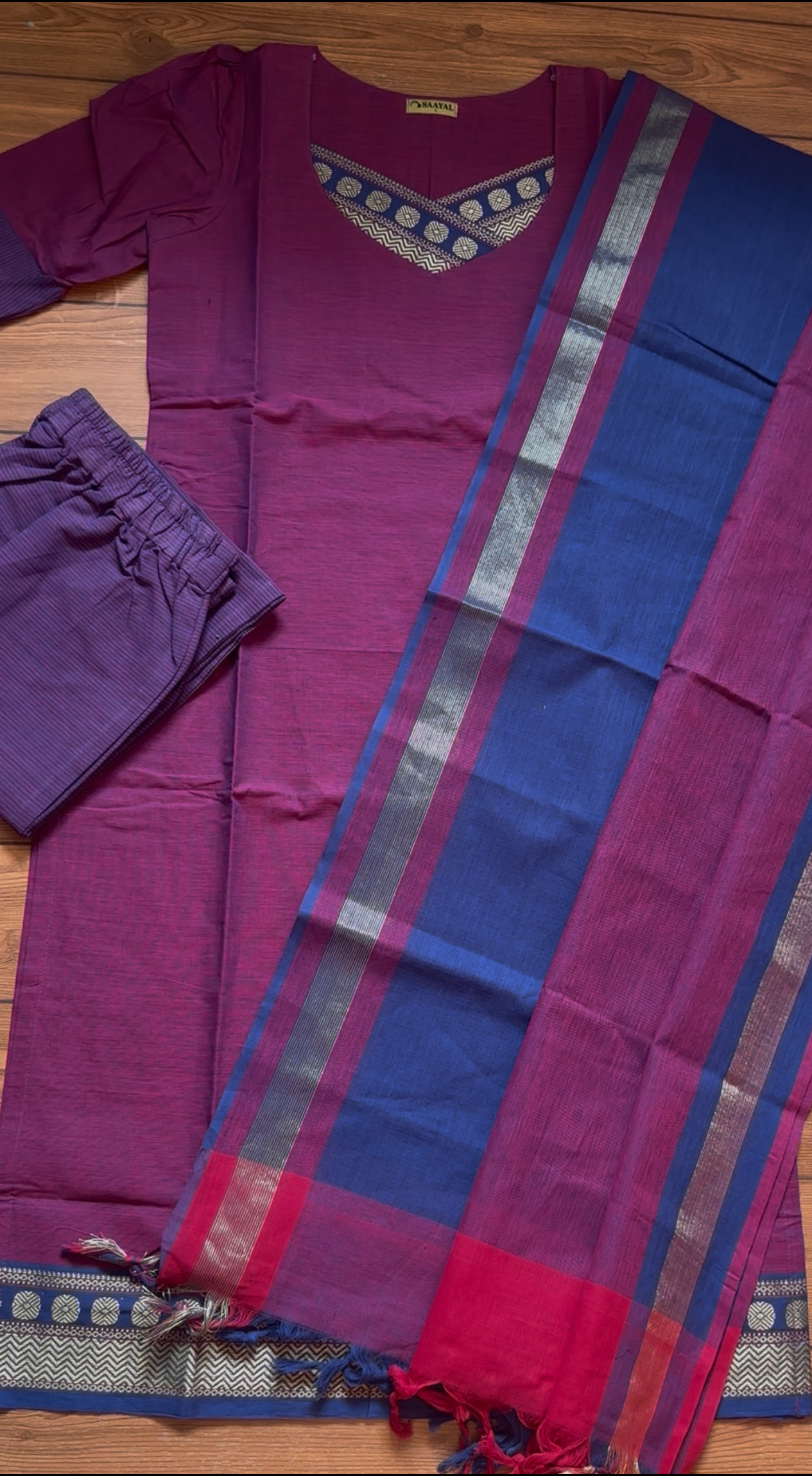 Premium Handloom Cotton Suit Set