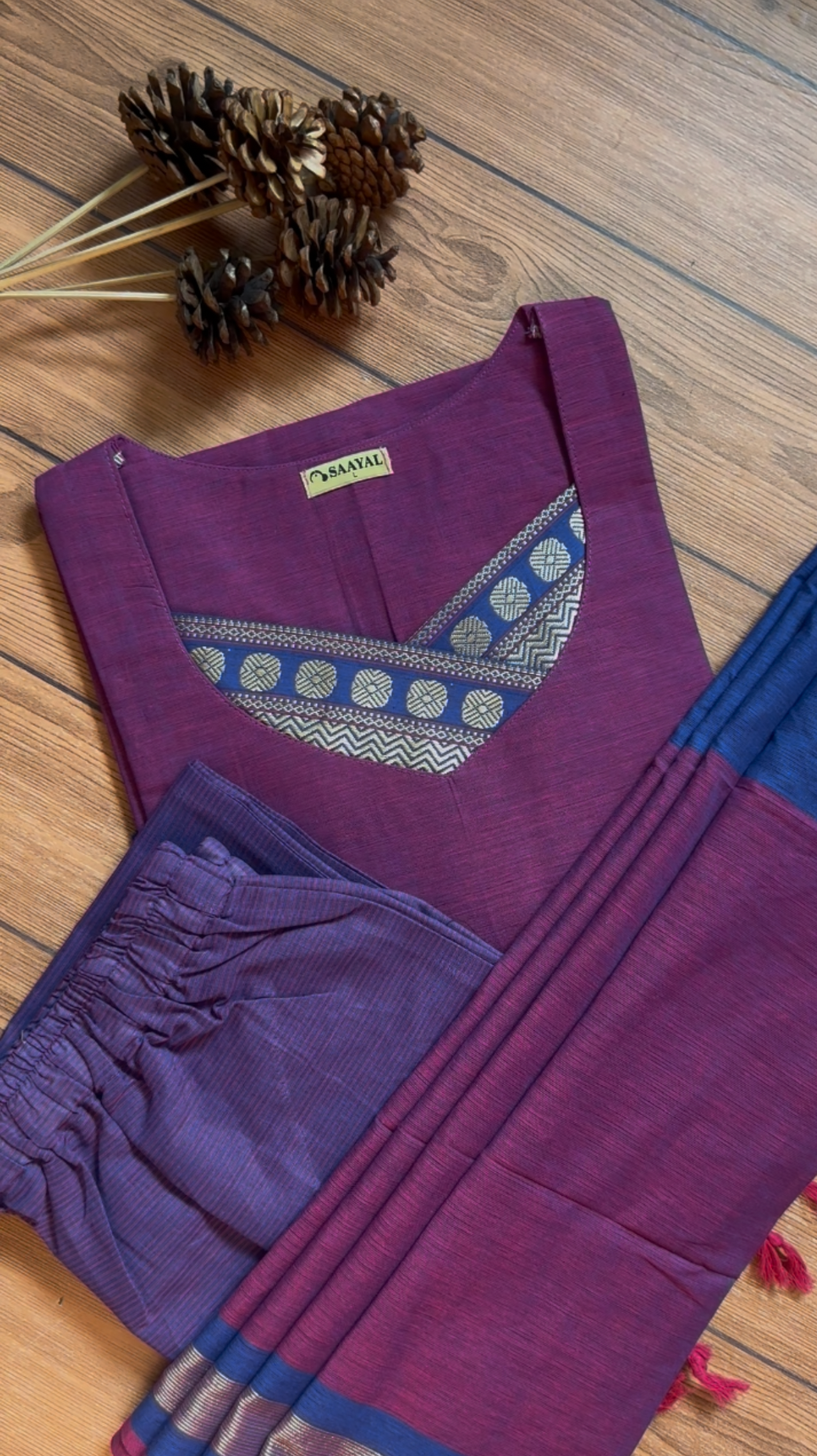 Premium Handloom Cotton Suit Set