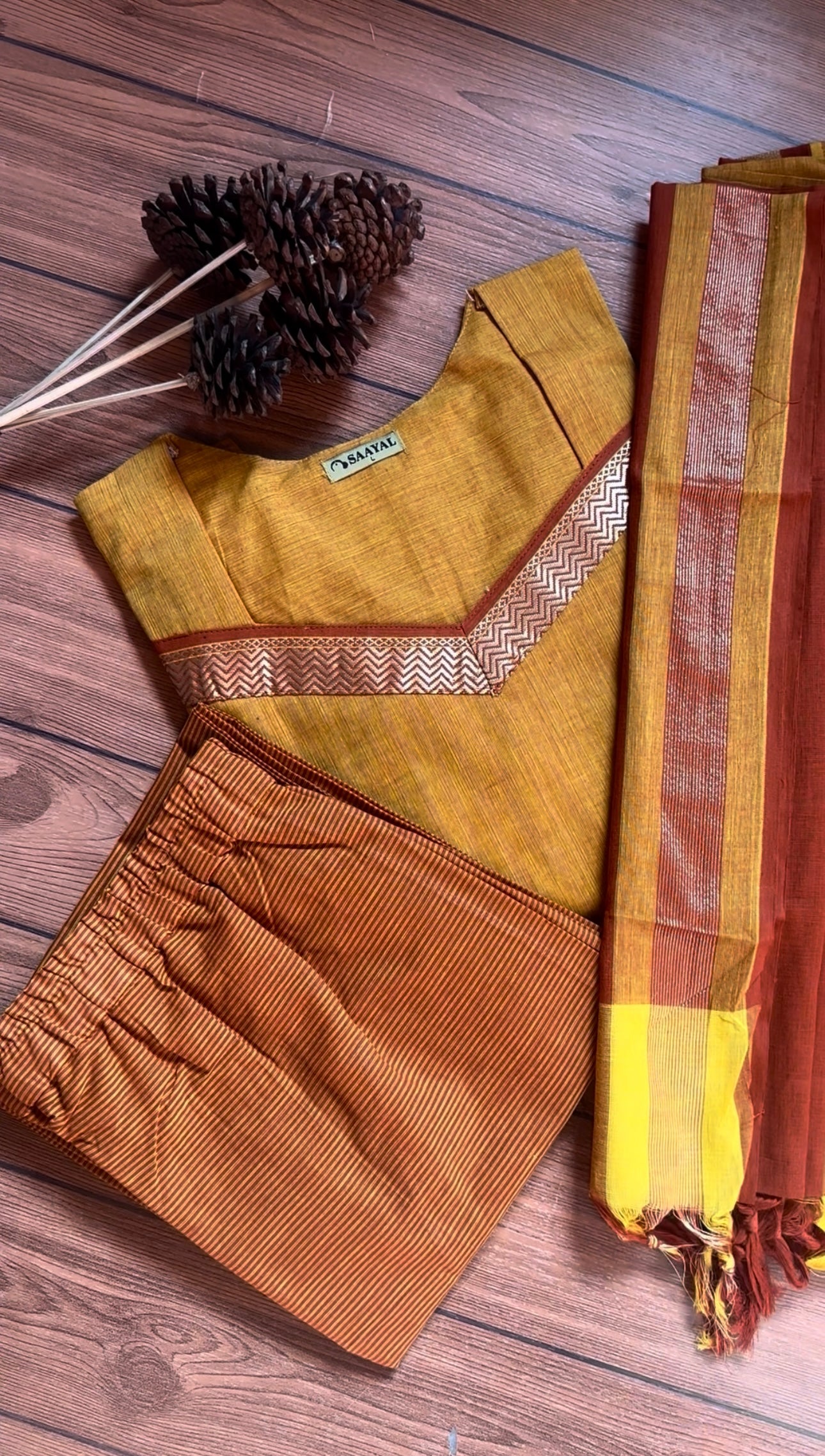 Premium Handloom Cotton Suit Set