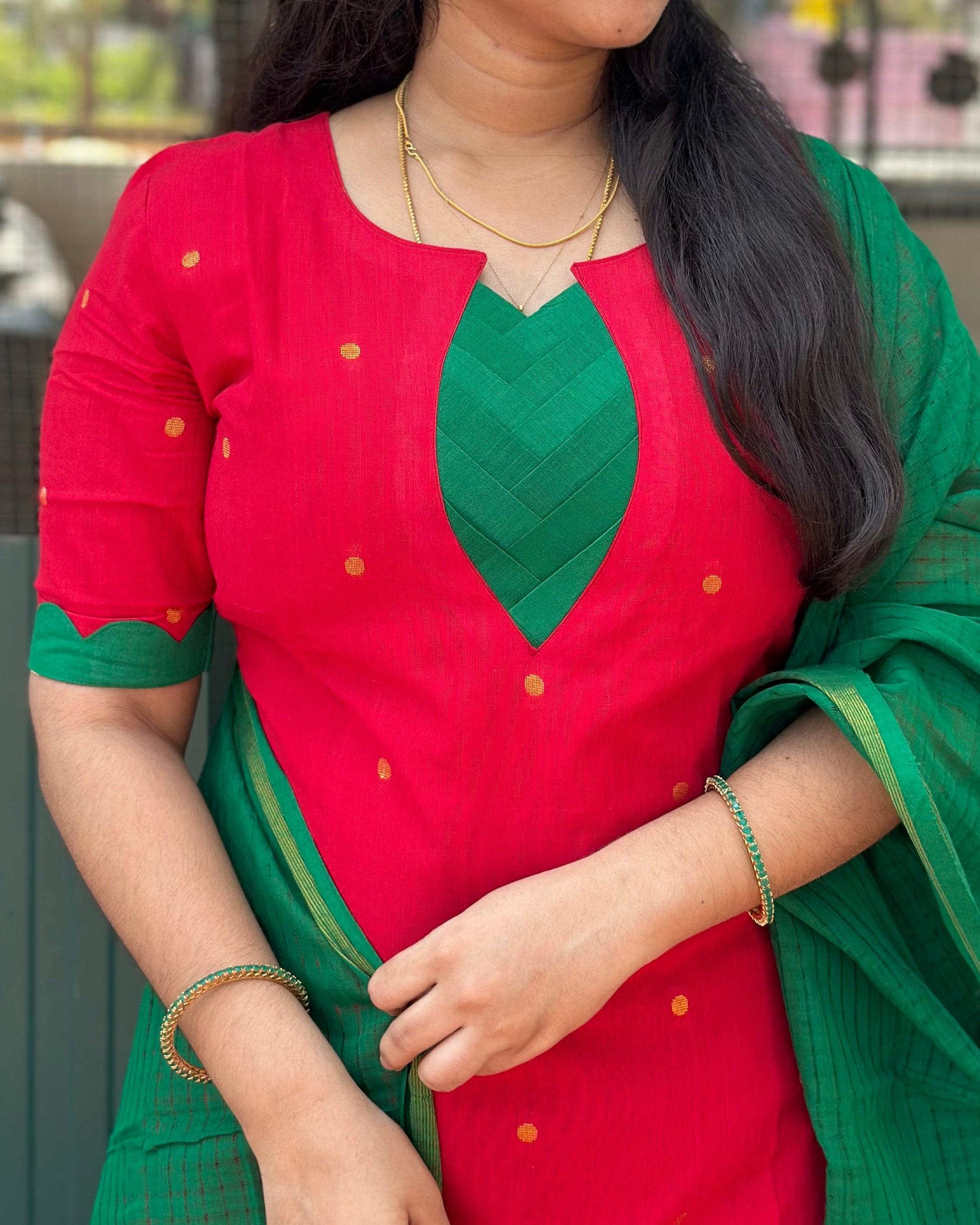 Handloom Cotton Suit Set