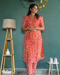 Orange Silk Coord Set