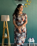 Printed Tissue Chiffon Kurti