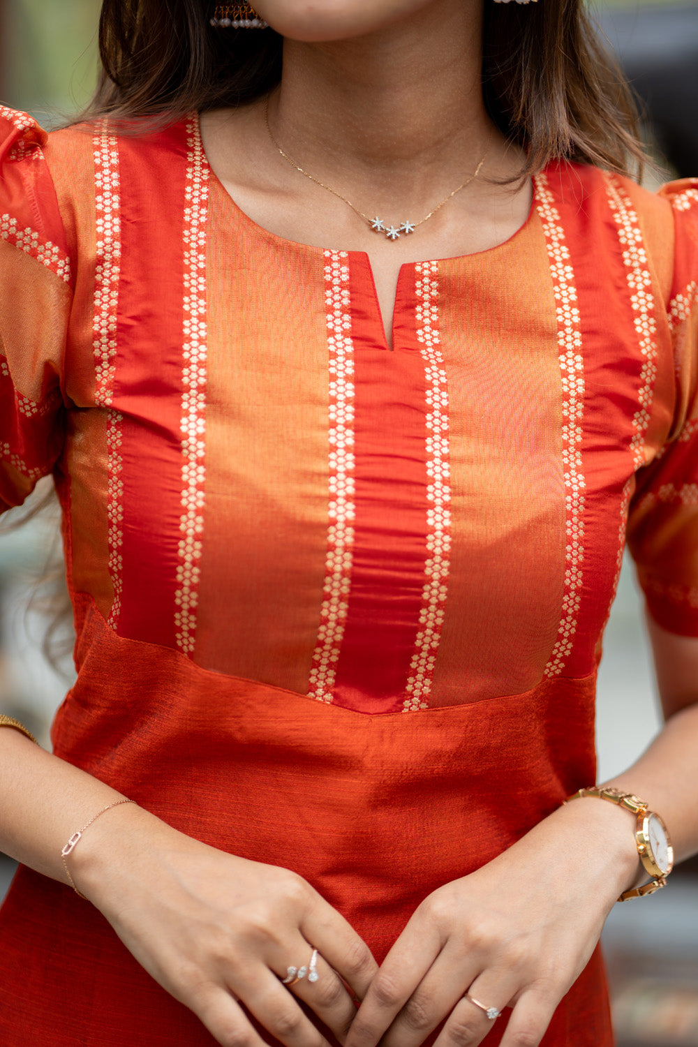 Nadhira - Raw Silk Coord Set