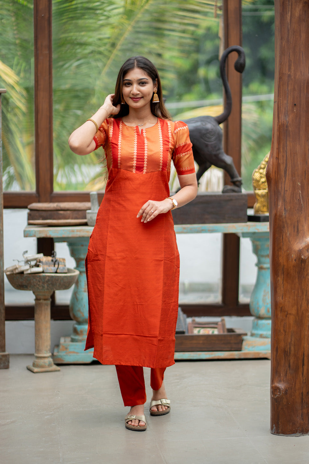 Nadhira - Raw Silk Coord Set